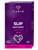 Hygienické vložky CARIN SLIP ANATOMIC, 45 ks