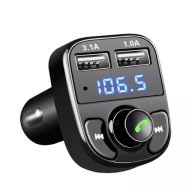 FM vysielač, Bluetooth MP3 nabíjačka 2x USB