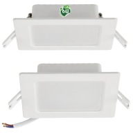 LED stropné svietidlo, zápustné, zápustné, 6W, 660lm, 4000K, biele