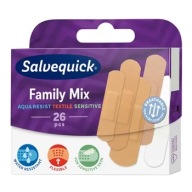 Salvequick Med, Family Mix, náplasti, 26 ks.