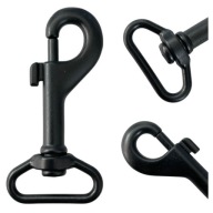 Karabína 25x64mm Čierna pololesklá nehrdzavejúca oceľ