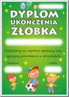Diplom: Ukončenie škôlky (3. deti) formát A4