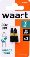 Nárazové bity s krížovou hlavou PZ1x25mm - 2 ks