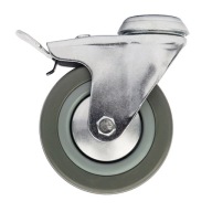 BRZDA OTOČNÉHO KOLESA 75MM 50KG OTVOR