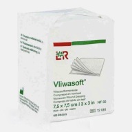 Vliwasoft - mäkké obklady z netkanej textílie 7,5 cm x 7,5 cm 100 ks