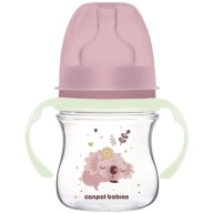 CANPOL ANTI-KOLICKÁ FĽAŠA 120ML cumlík 0m+ SVIETE V TME NA RÚČACH