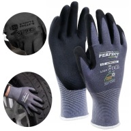 Pracovné rukavice Nitrile Flex Nylon, veľkosť 6, ochranné stavebné rukavice
