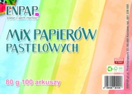 FAREBNÝ KOPÍROVACÍ PAPIER 80 G A4 MIX PASTELOVÝCH FARIEB