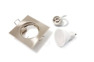 HALOGÉN LIGHT SATÉN + LED 8W + GU10 SET