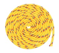 Lano 4 mm Lano s jadrom 150 kg Polypropylénová žltá 20 metrov
