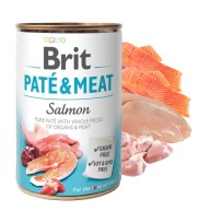 BRIT PATE & MEAT Mokré krmivo pre psov Losos 400g