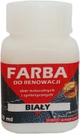 RENOVÁCIA KOŽENÉHO ČALÚNENIA FARBA BIELY LAK 30ml