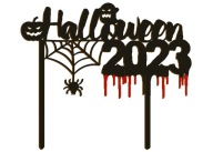 HALLOWEENSKÝ TOPPER Black Blood Dark 20 x 17,5