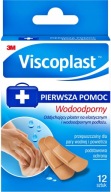 Vodotesné náplasti Viscoplast s obkladom Priedušné flexibilné 12 ks