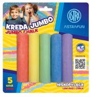 Kruhová krieda JUMBO, 5 farieb Astra