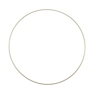 Kovový prsteň na lapač snov - zlatý, 30 cm