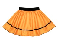 Elastická sukňa, oranžový outfit, 40 cm