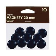 Čierne magnety GRAND 20 mm (10 ks)