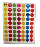 DEKORATÍVNE NÁLEPKY SMILES EMOTICONS 63KS