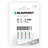 ALKALICKÉ BATÉRIE AAA BLAUPUNKT 4 KS NEMECKÁ KVALITA