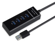 Rozbočovač USB HUB ROZBOČOVAČ KÁBLOV PRE 4 USB 3.0 PORTY 5 Gb/s NOVÝ MODEL