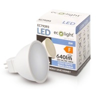 LED žiarovka MR16 12V 8W = 60W 640lm Studená