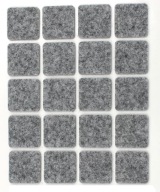 Plstené podložky NA NÁBYTOK štvorcové x20 20mmx20mm