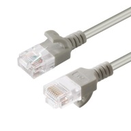 MicroConnect U/UTP CAT6A Slim 1,5M sivá