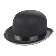 ČIERNY HLADKÝ BOWLINGOVÝ ČIAPOK