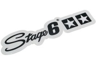 Nálepka Stage6 140x35mm, čierna