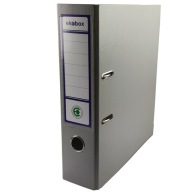 Pákový zakladač A4 PP EKOBOX 80mm ŠEDÝ hrubý široký kancelársky zakladač