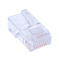 RJ45 8p8c kat. 5e zástrčky UTP, drôt, 50 ks