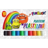 Plastelína 10 farieb Fun&Joy