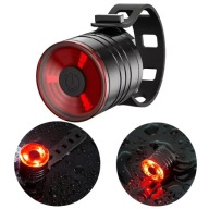 VÝKONNÉ LED ZADNÉ BICYKLE SVETLO, okrúhle, VODEODOLNÉ