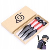 NARUTO KUNAI 3 KS. COSPLAY HRAČKA ITACHI KAKASHI SAUKE AKATSUKI DÝKY