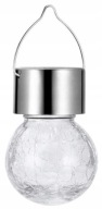 ŽIAROVKA SOLÁRNEJ LAMPY, MATNÉ NEREZOVÉ SKLO, 13CM