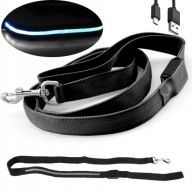 USB LED vodítko PSA 25mm, farebné, SVIETIACE, vychádzkové, zimné, jesenné, nočné, 1,2 m