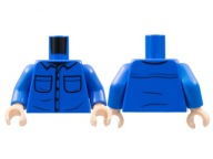 Lego New Torso Blue Blue jw081 Dr. Alan Grant 973pb4772c01