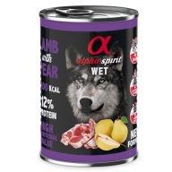 Alpha Spirit mokré krmivo jahňacina s hruškou 400g