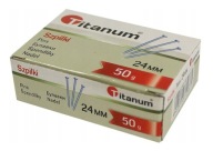 Strieborné kancelárske špendlíky 24mm 50g - štandard