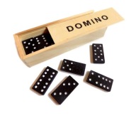 DOMINO set 28 kusov hry v drevenom kufríku na hračky