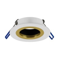 STRUHM Glamour okrúhle zapustené očko PLUTO GU10 230V biele zlato