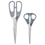 Nožnice IKEA SVARDFISK, 2 ks, nehrdzavejúca oceľ sivá/šedá tyrkysová