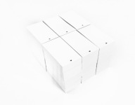 Cenovky, prívesky s dierkou, 3x6cm, 200 ks.