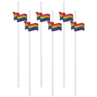 biele SLAMKY RAINBOW flags LGBT strnádka dúhová