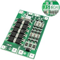 Li-Ion BMS 3S 60A nabíjačka, 18650 cell balancer