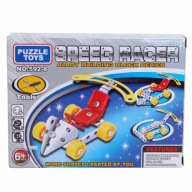 KOVOVÉ STAVEBNÉ BLOKY NA MONTÁŽ 3D PUZZZLE AUTO 3V1
