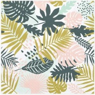 Havajské ALOHA NAPKINS palmové listy PARTY 20 ks