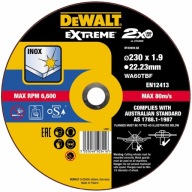 DEWALT DT43939 ŠTÍT NA KOV 230 mm x 1,9 mm INOX