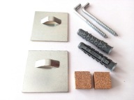 Zrkadlové prívesky 5x5 + rozpery + háčiky SET
